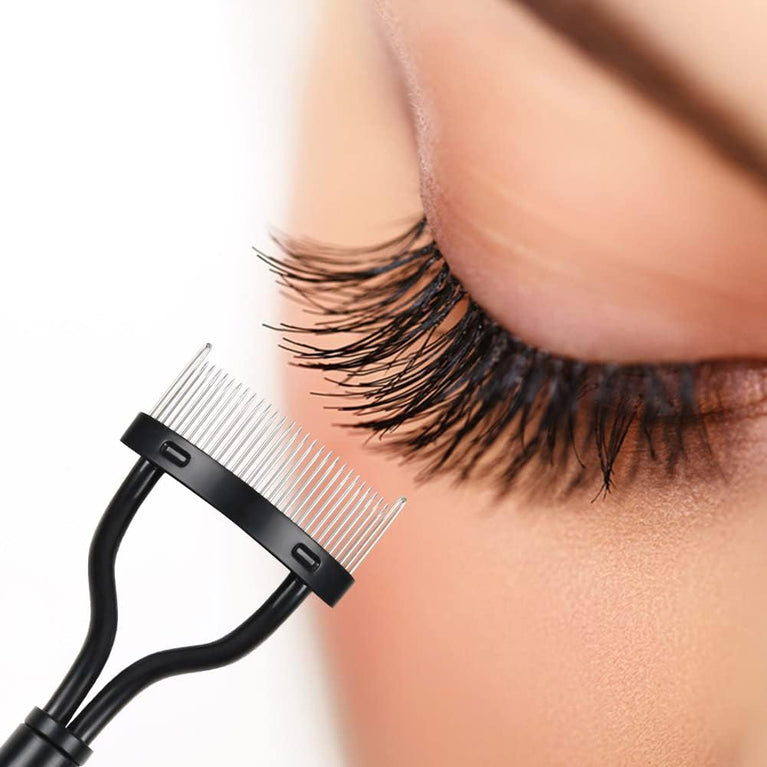 Elevate Your Makeup Routine with URAQT Eyelash Comb - Curved Design for Flawless Lashes and Brows