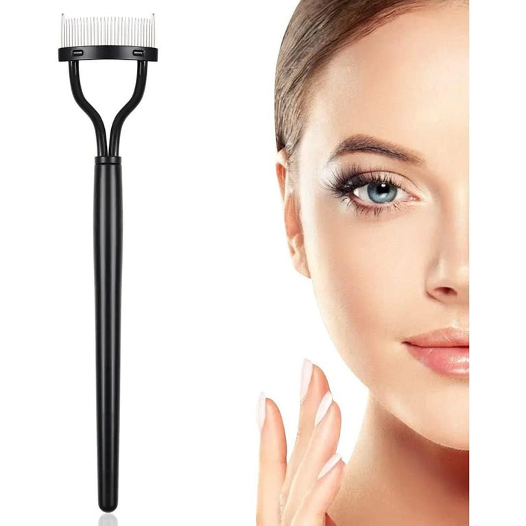 Elevate Your Makeup Routine with URAQT Eyelash Comb - Curved Design for Flawless Lashes and Brows