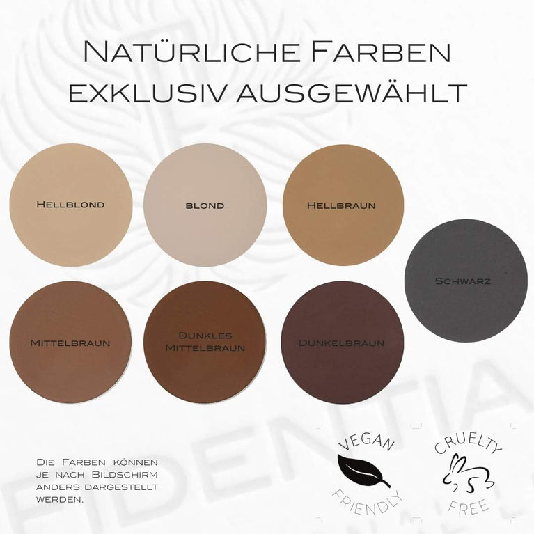 Fidentia Hair Shader Dark Brown Powder for Root Touch-Up and Grey Coverage