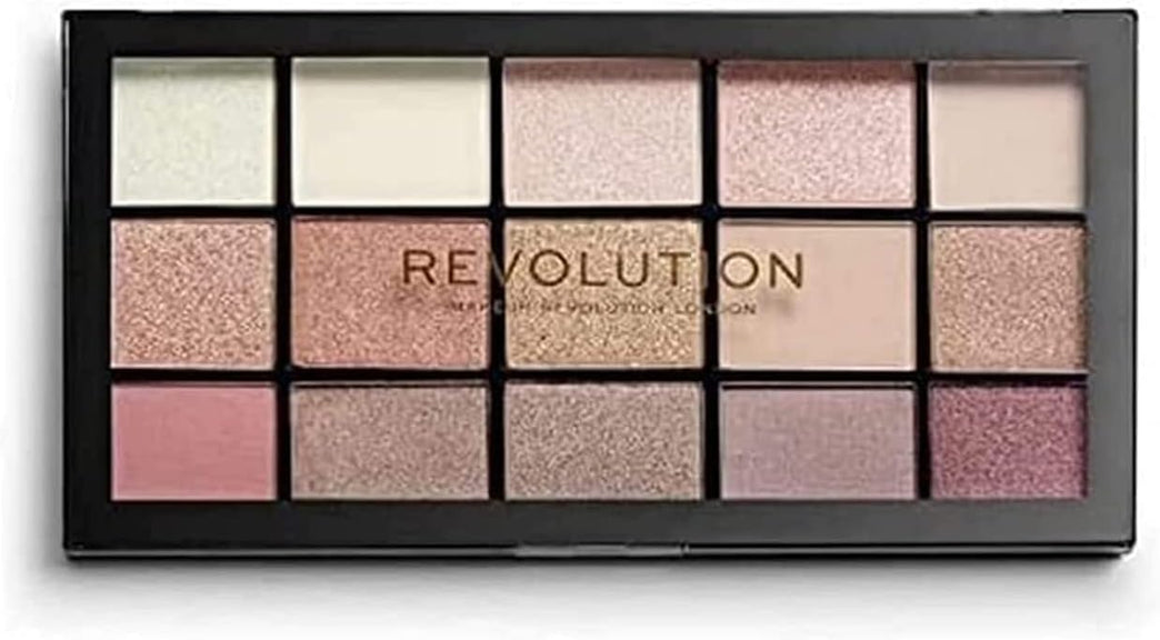 Revolution Beauty London Iconic 3.0, 15 Highly Pigmented Eyeshadow Shades, Matte and Shimmer Finishes, Reloaded Palette, 15 x 0.03 oz/1.10g