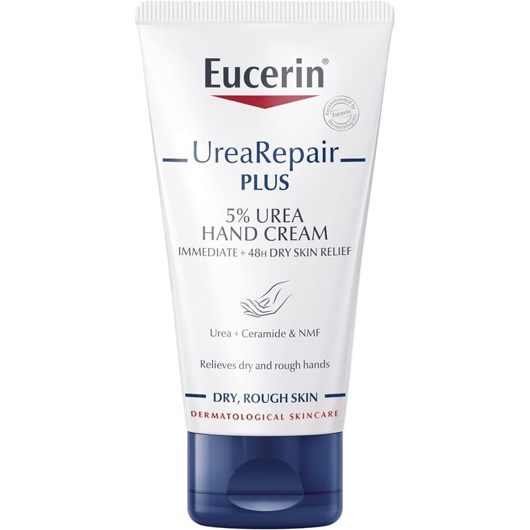 Eucerin UreaRepair Plus Rapid Absorption Foot Cream for Dry and Cracked Heels, Fragrance-Free, 100 ml