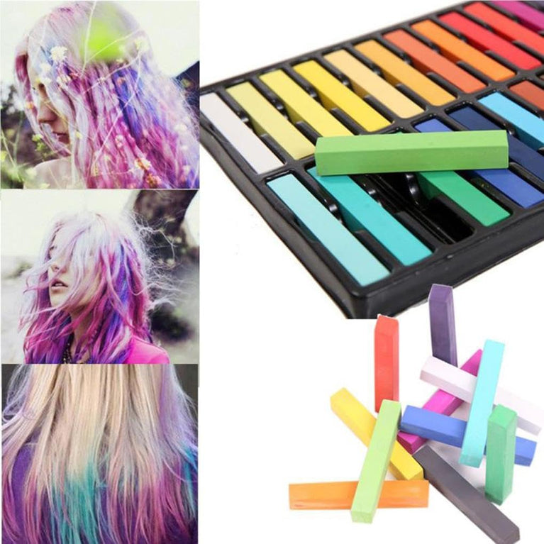 Colorful Hair Chalk Set for Creative Hair Designs