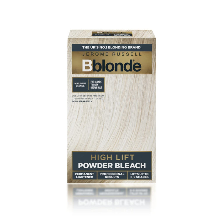 Jerome Russell Bblonde High Lift Bleach Powder - Hair Bleach for Blonde to Dark Brown Hair, with Mineral Oils for Hair Care - Lifts 6-9 Shades - Pack of 4 Sachets (4x 25g)