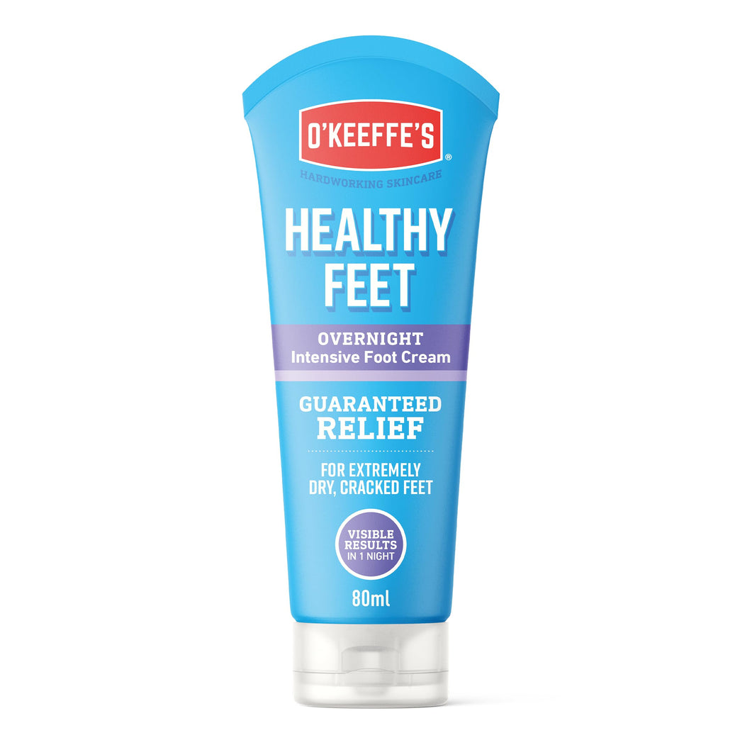 O’Keeffe’s Overnight Revitalizing Foot Cream, 80ml – Advanced Solution for Severe Dry, Cracked Feet