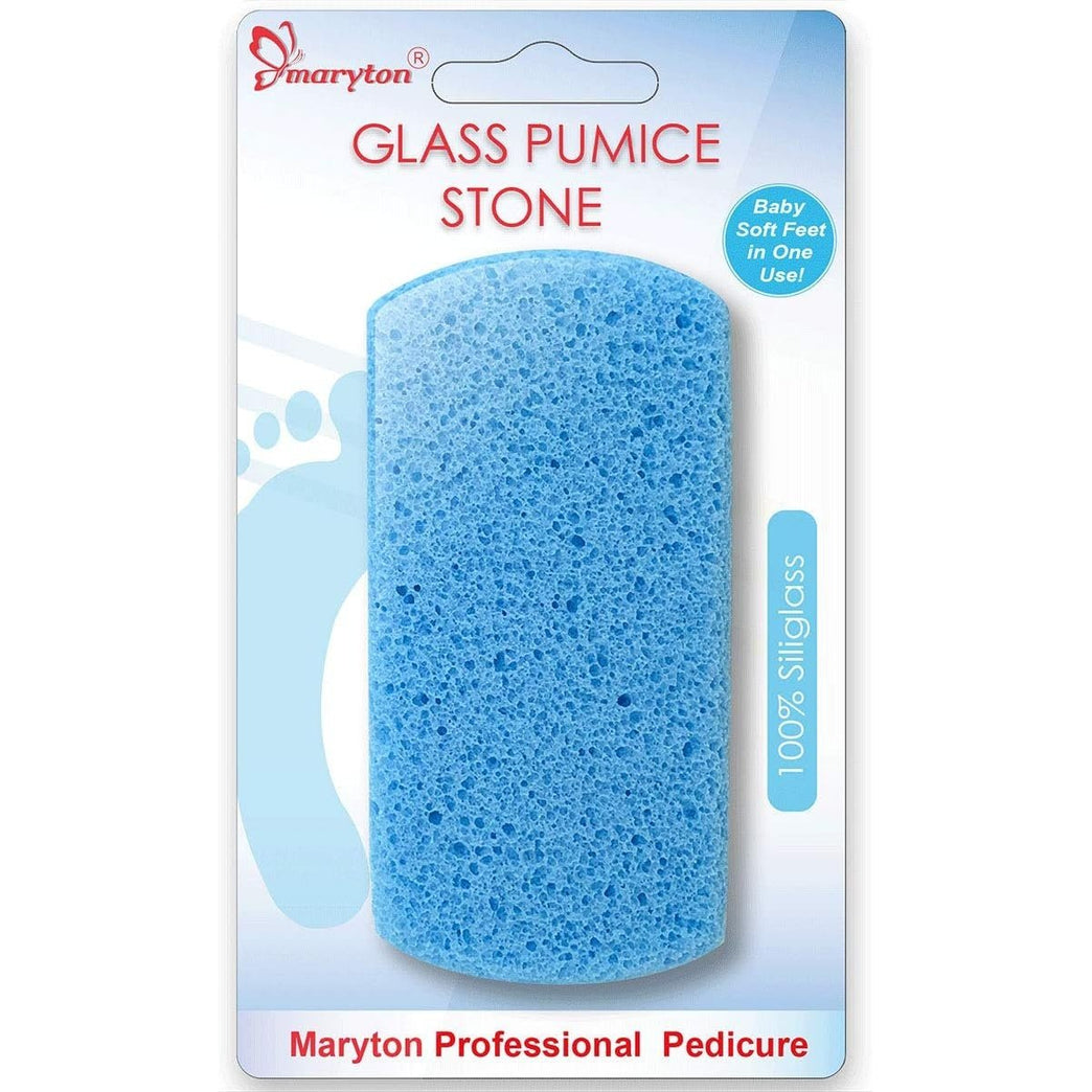 Maryton Dual-Sided Siliglass Foot Pumice Stone - Professional Callus Remover and Skin Smoother Pedicure Tool