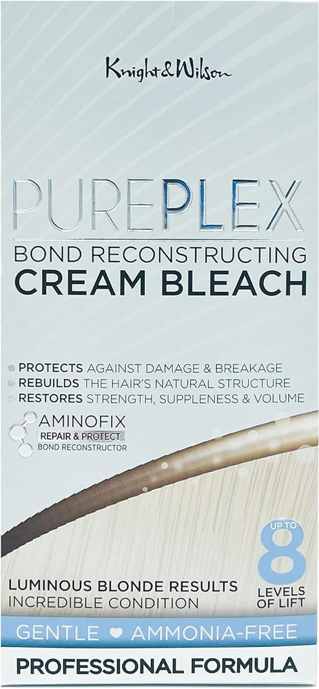 Knight & Wilson Pure Plex Bond Nourishing Hair Bleach Kit with Ammonia Free Formula for Gentle Lightening and Repair