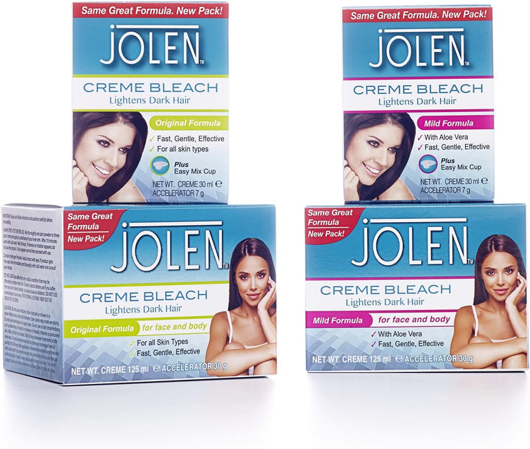 Brighten and Even Skin Tone with Jolen Crème Bleach for Face and Body - 125ml