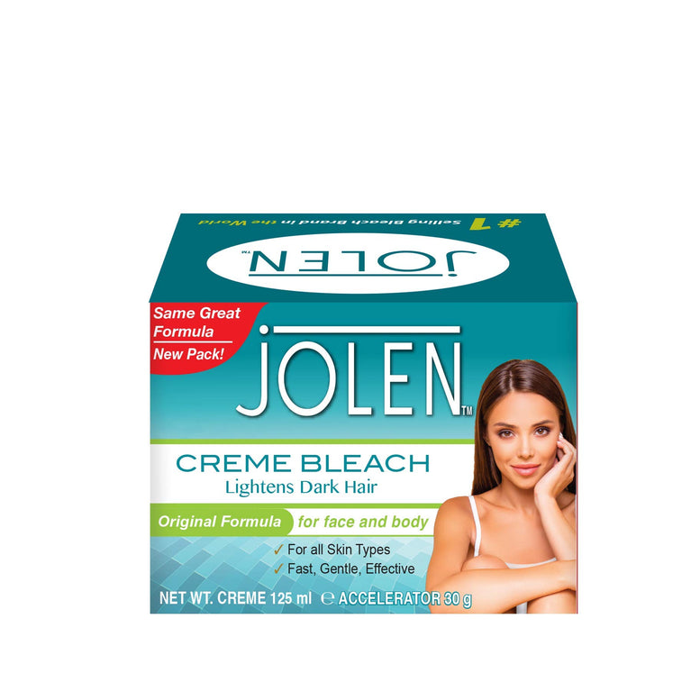 Brighten and Even Skin Tone with Jolen Crème Bleach for Face and Body - 125ml