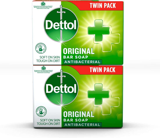 Dettol Bar Soap Original, 2 Count ( Pack of 1)