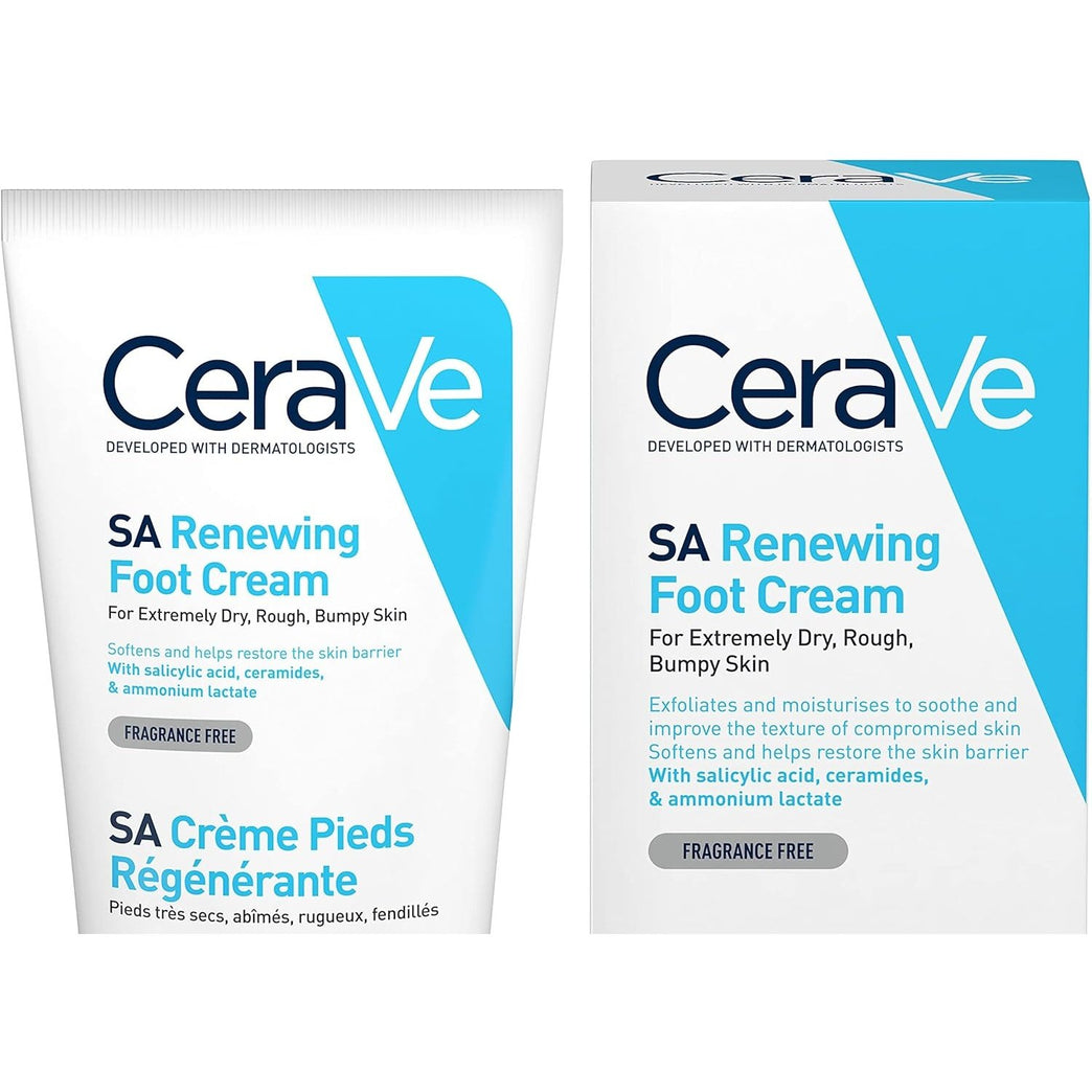 CeraVe Intensive Foot Care Cream with Salicylic Acid & Triple Ceramide Blend for Extremely Dry, Rough Feet - 88ml