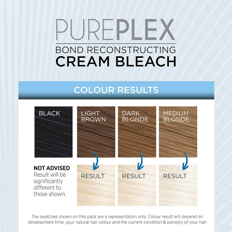 Knight & Wilson Pure Plex Bond Nourishing Hair Bleach Kit with Ammonia Free Formula for Gentle Lightening and Repair