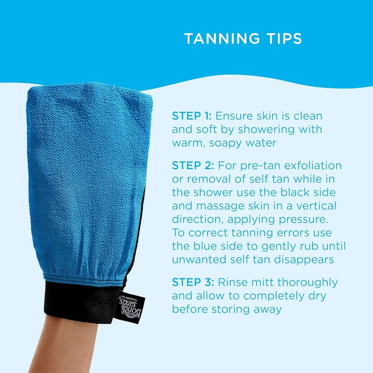 Bondi Sands Exfoliating Mitt | Dual-Sided, Multi-Purpose Glove Exfoliates to Prep Skin for a Flawless, Streak-Free Self Tan and Erases Unwanted Tanning Errors, Durable + Reusable | Includes 1 Mitt