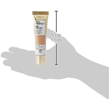 L'Oréal Paris Age Perfect BB Cream in 01 Light Ivory - Infused with Hydrating Serum and Enhanced with SPF 50 Protection