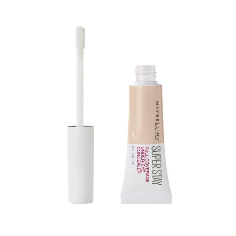 Maybelline New York Under-Eye Concealer Super Stay - Shade 10 Fair, Smudge-Proof & Water-Resistant, 22 g