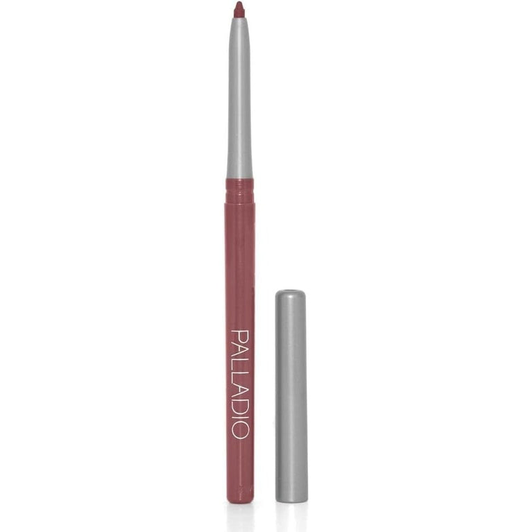 Palladio Twist-Up Retractable Lip Liner in Plum - Waterproof, Vitamin-Infused, Smudge-Proof with Creamy Pigment & All-Day Wear, No Sharpening Needed