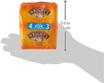 Wrights Traditional Coal Tar Fragrance Soap 125g (Pack of 4)