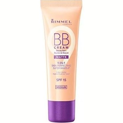 Rimmel London Flawless Matte Finish BB Cream, Shade 002 Medium, SPF 15 Protection, 30ml