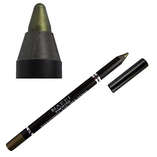 Makki Gliding Eyeliner Pencil in Shimmery Golden Olive - Waterproof, Smudge-Proof Shade 05 with Vitamin E and Jojoba Oil