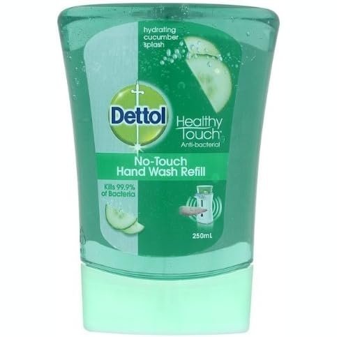 Dettol No-Touch Hand Wash Refill: Hydrating Cucumber Splash - Pack of 5 x 250ml