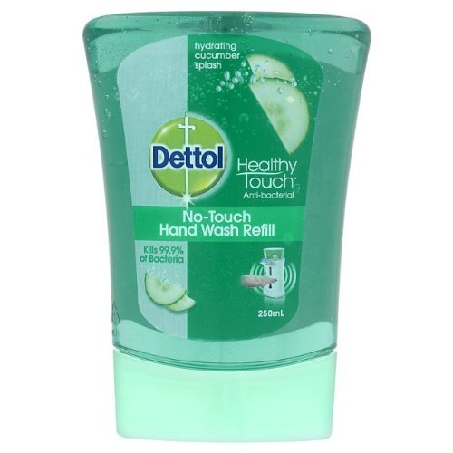 Dettol No-Touch Hand Wash Refill: Hydrating Cucumber Splash - Pack of 5 x 250ml