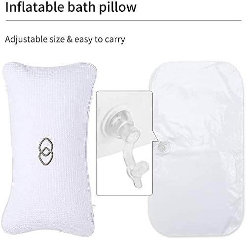 Luxurious Spa Bath Inflatable Pillow with Anti-Slip Support