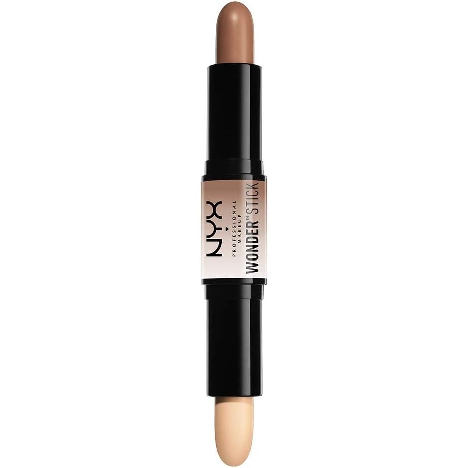 NYX Professional Makeup Wonderstick: Light Shade, Dual-End Highlight and Contour Stick for Flawless Definition and Intense Payoff