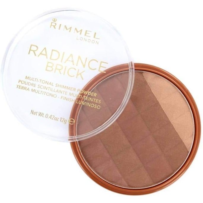 Rimmel Multi-Tonal Dark 003 Bronzing Radiance Brick Pressed Powder, 12g