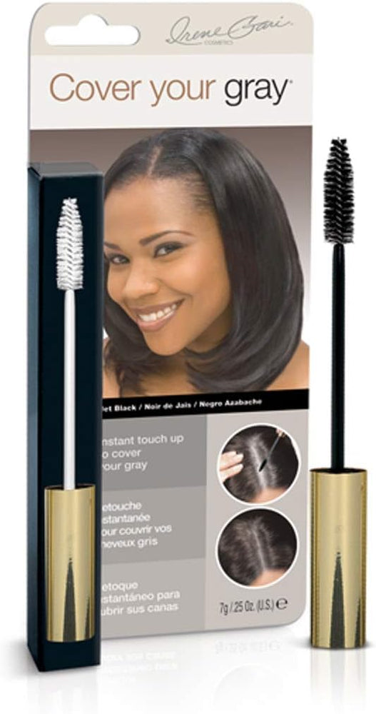 "Irene Gari" Instant Touch Up To Cover Your Gray Brush In Hair Mascara (Jet Black) 7 grams