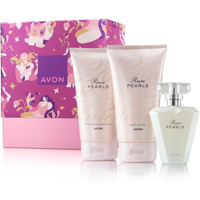 Avon Rare Pearls Three Piece Fragrance Gift Set