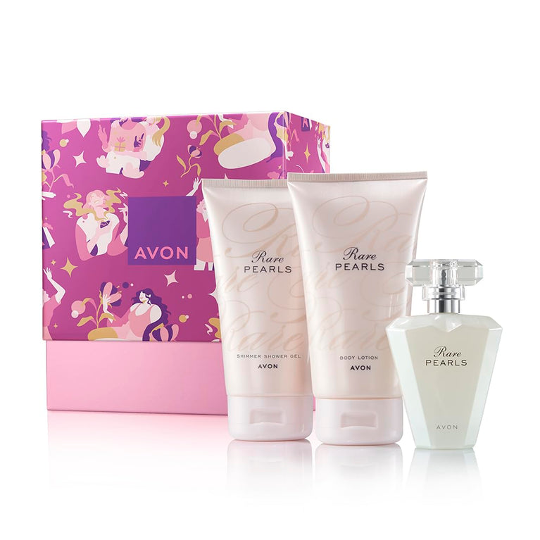 Avon Rare Pearls Three Piece Fragrance Gift Set