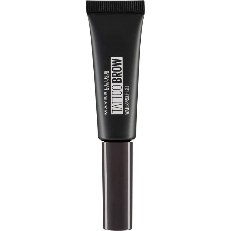 Maybelline Tattoo Brow Collection Waterproof Eyebrow Gel, Long-Lasting Full Definition, Smudgeproof, Shade 07 Black