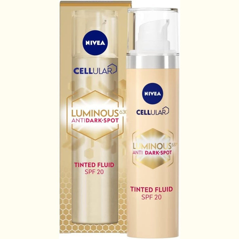 NIVEA Radiant Skin Cellular LUMINOUS 630 Anti-Dark Spot SPF 20 Tinted Face Fluid (40ml)