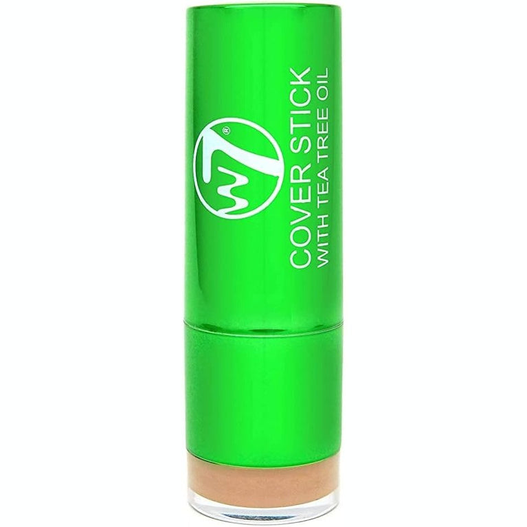 W7 Tea Tree Oil Infused Concealer Stick - Blemish & Redness Cover-Up - Lightweight, Long-Lasting Makeup (Light/Medium Shade)