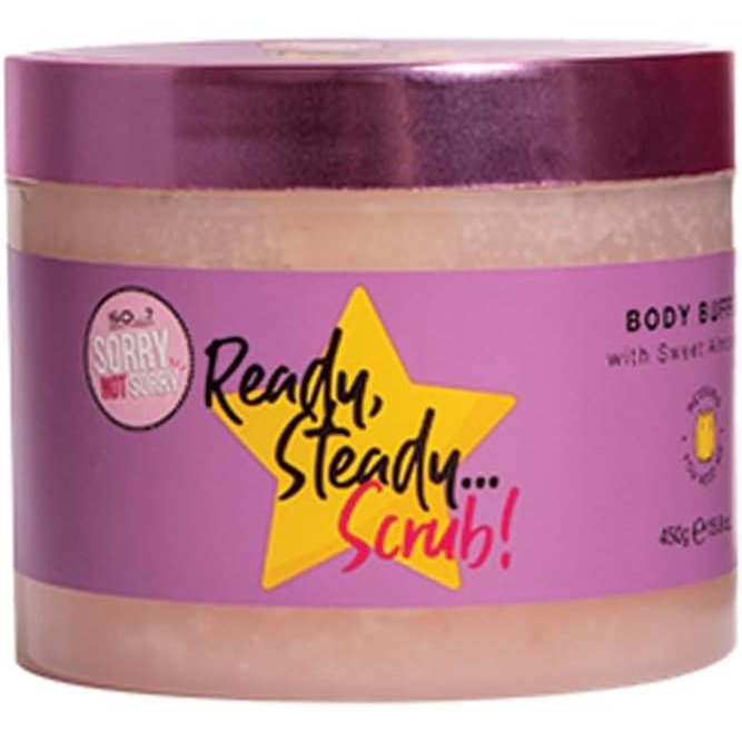 Ready, Steady, Scrub Body Buffer- Sweet Almond & Vanilla (430g)