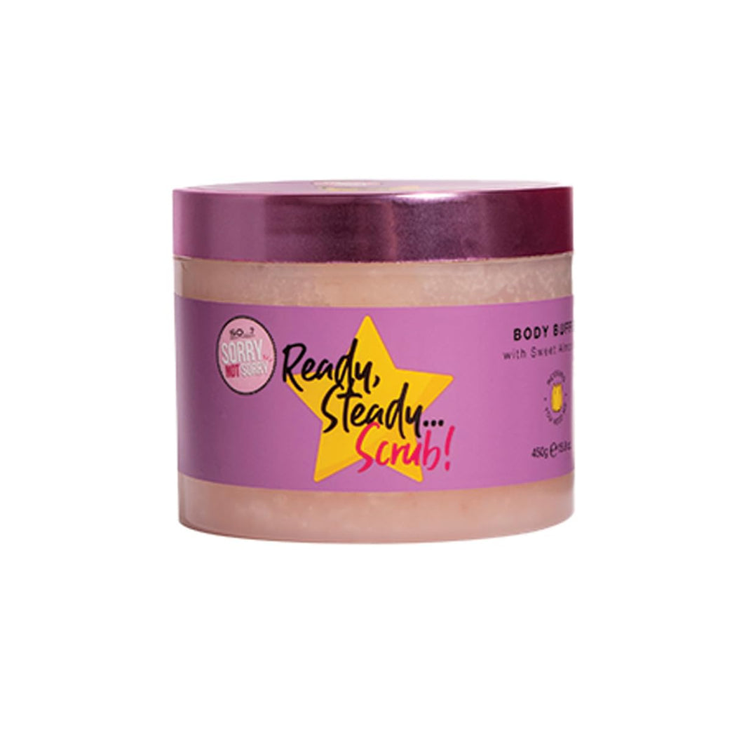 Ready, Steady, Scrub Body Buffer- Sweet Almond & Vanilla (430g)