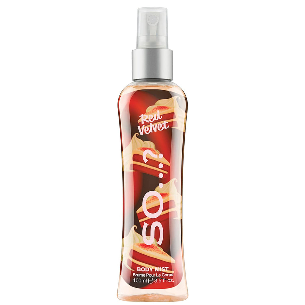 So...? Women's Red Velvet Body Mist - 100ml Bottle