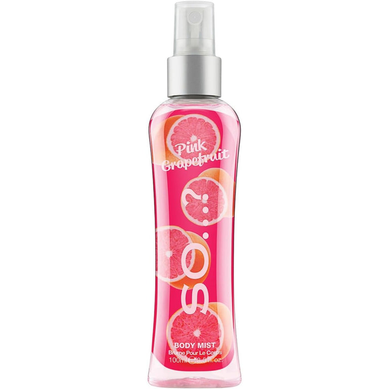 So…? Women's Pink Grapefruit Body Mist - Long-Lasting Fragrance Spray