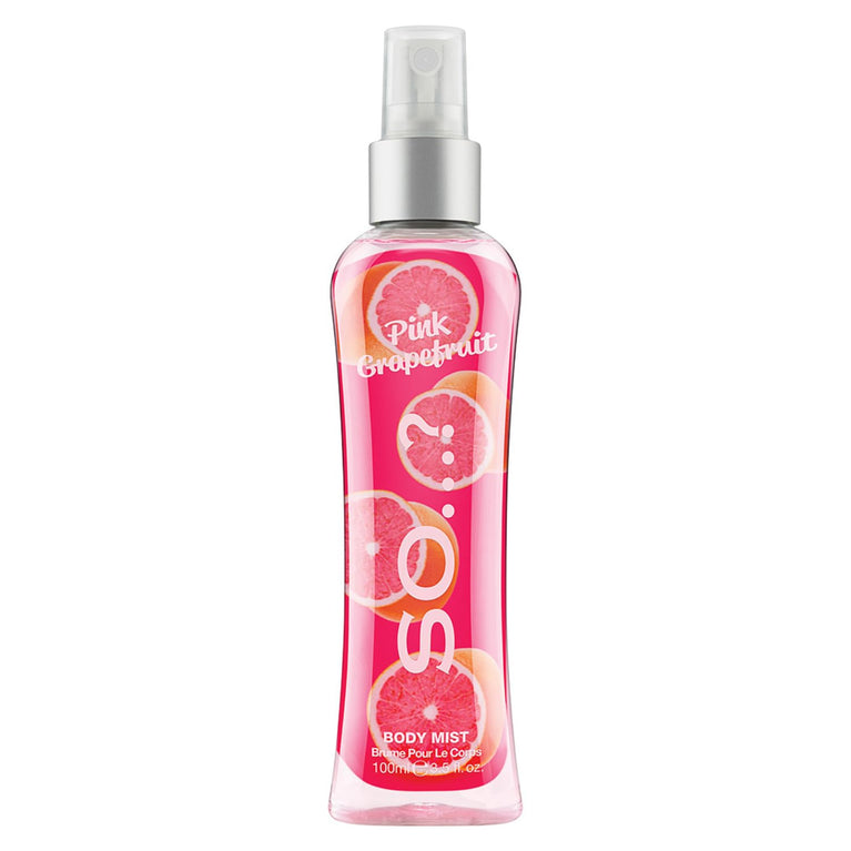 So…? Women's Pink Grapefruit Body Mist - Long-Lasting Fragrance Spray