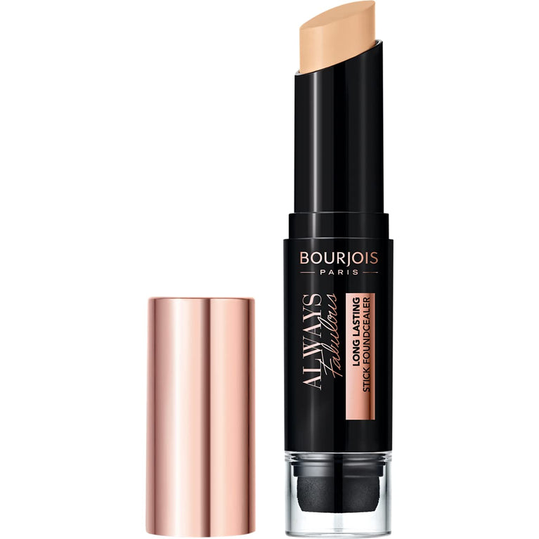 Bourjois 24-Hour Foundation and Concealer Stick with Blender in 200 Rose Vanilla - Your All-in-One Makeup Solution