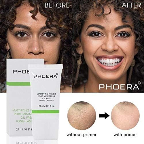 PHOERA Matte Perfection Face Primer with Aquapurity - Oil Controlling Makeup Base for Skin Protection (24ml)