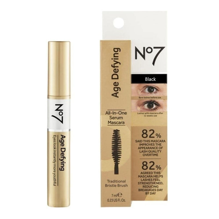 No7 Advanced Anti-Aging Serum Infused Black Mascara