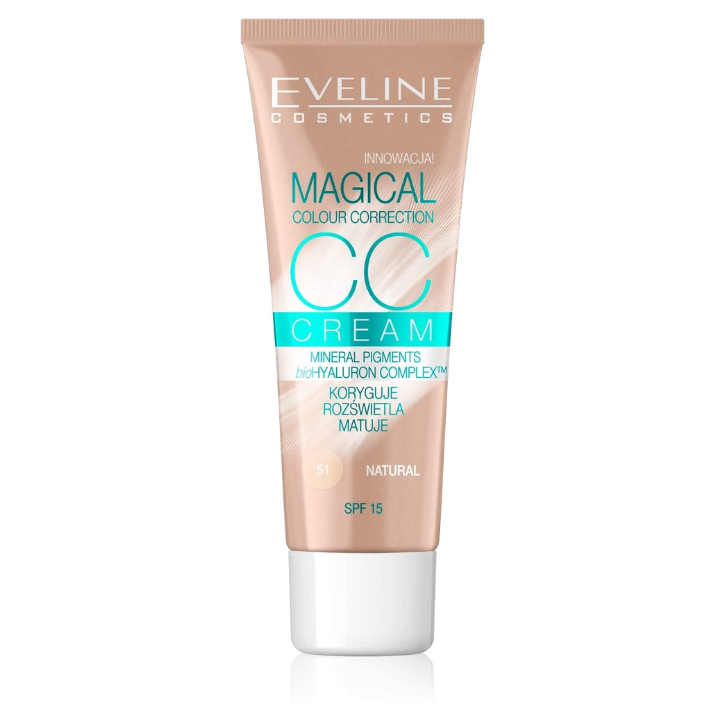 Eveline Cosmetics Flawless Coverage CC Cream 51 with Advanced Color Correction Technology