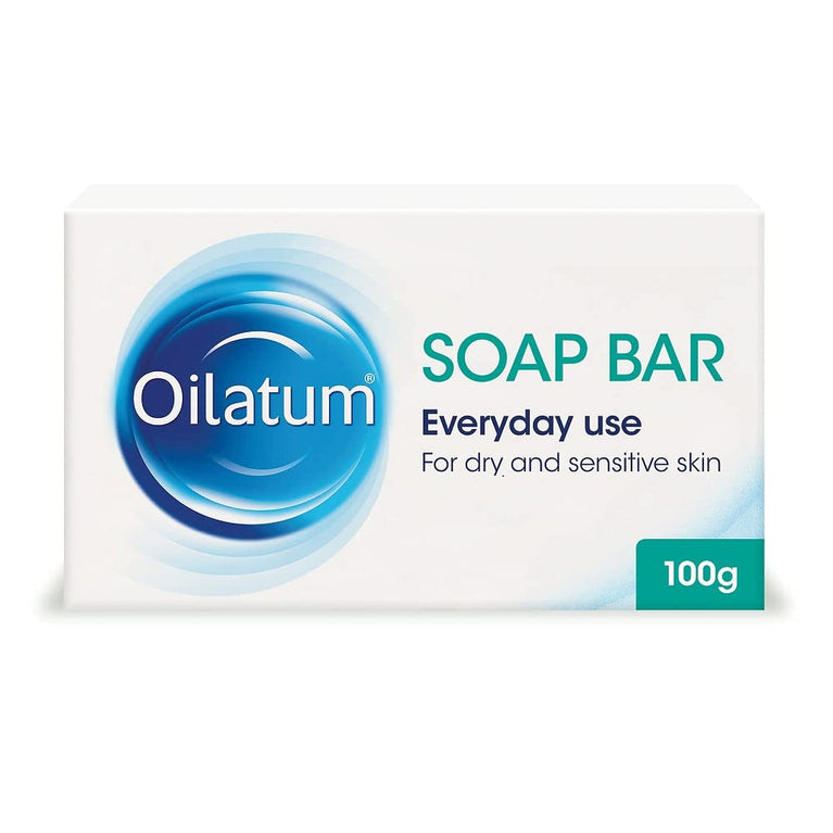 Oilatum Soap Bar Emollient Cleanser for Dry, Sensitive, and Eczema-Prone Skin 100g Specially Formulated to Nourish and Protect Your Skin