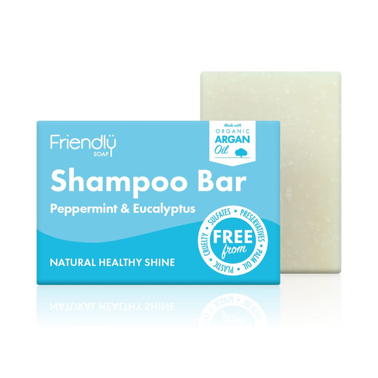 Refreshing and Nourishing Peppermint & Eucalyptus Shampoo Bar - Handmade with Coconut & Essential Oils