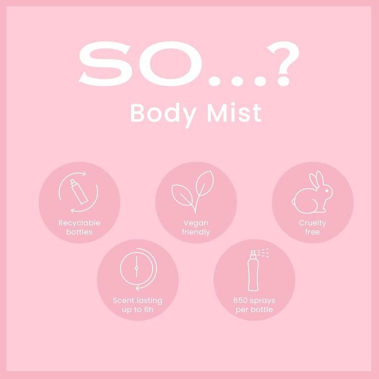 Women's Vanilla Body Mist Spray - 100ml by So...?