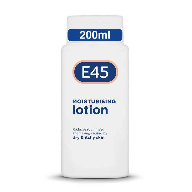 E45 Dermatological Moisturising Lotion - Soothing and Hydrating Daily Moisturiser for Dry and Sensitive Skin