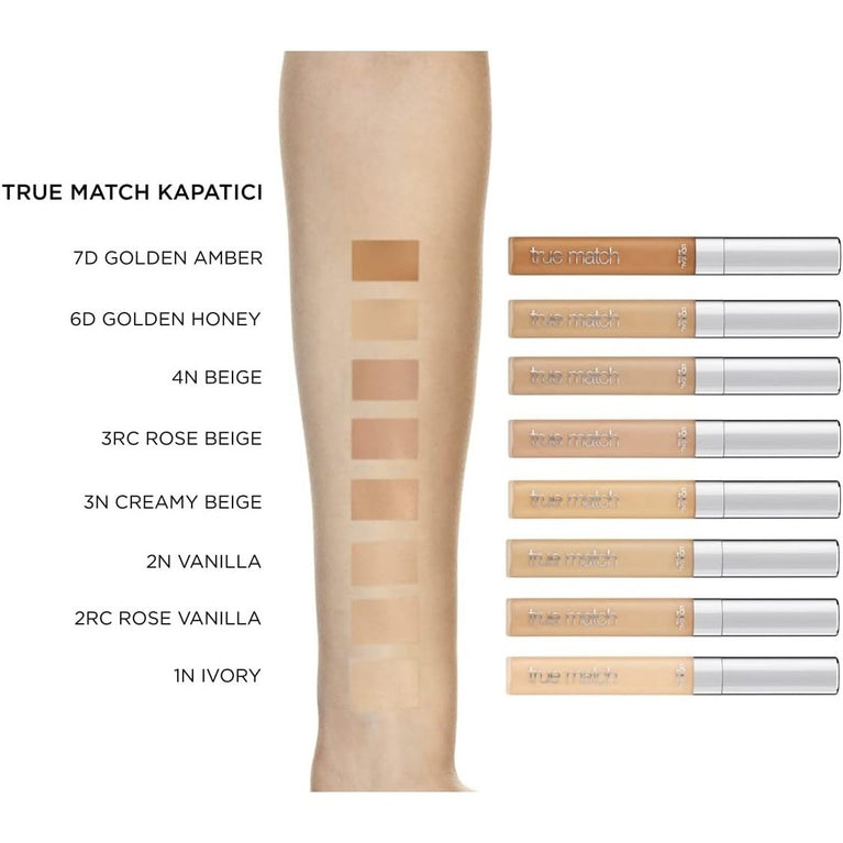 L'Oreal True Match Precision Concealer in 1N Ivory, 6.8 ml for Seamless Coverage and Skin Tone Correction