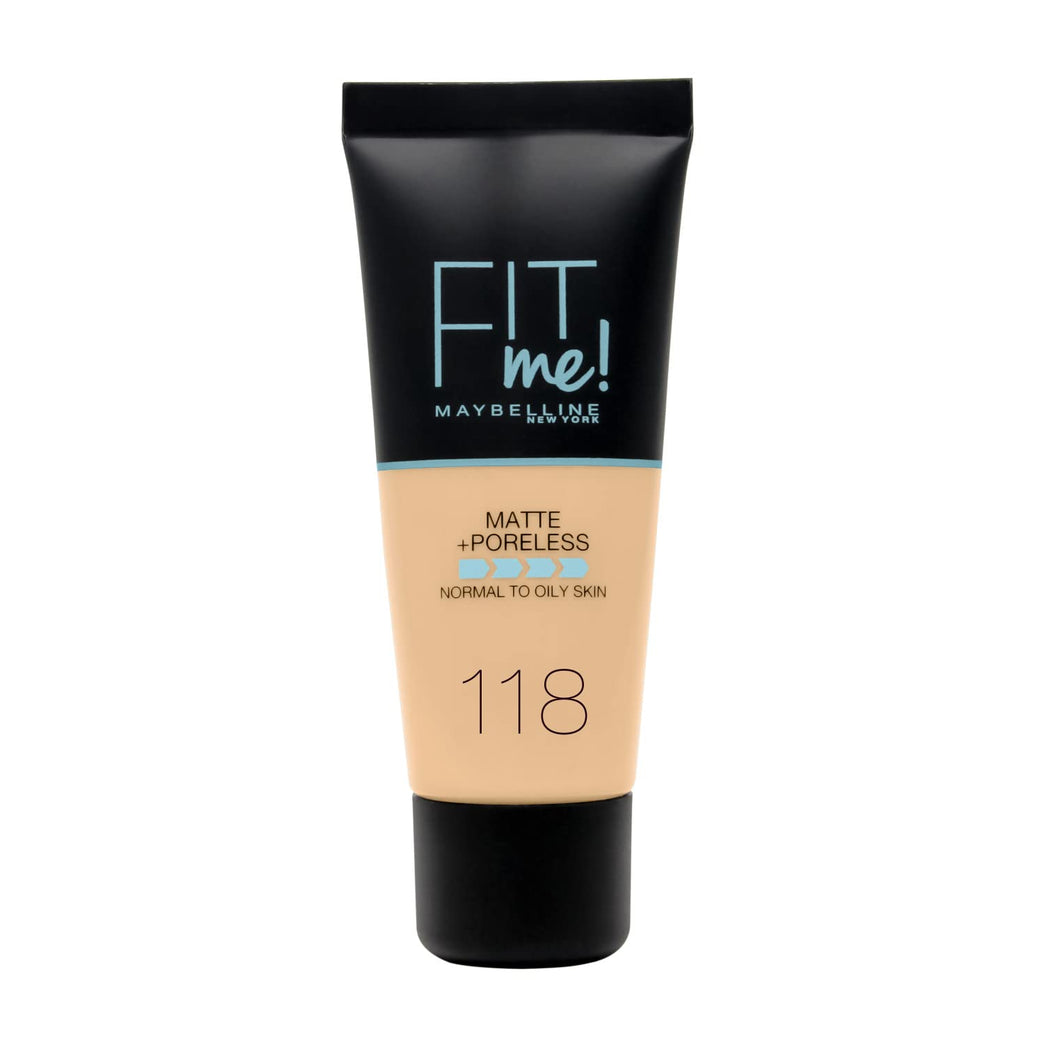 Maybelline Fit Me Flawless Matte & Poreless Liquid Foundation - Light Beige, 30ml