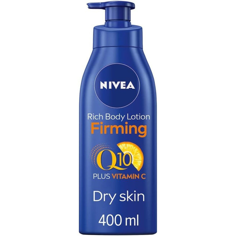 NIVEA Q10 Firming Rich Body Lotion with Vitamin C for Dry Skin