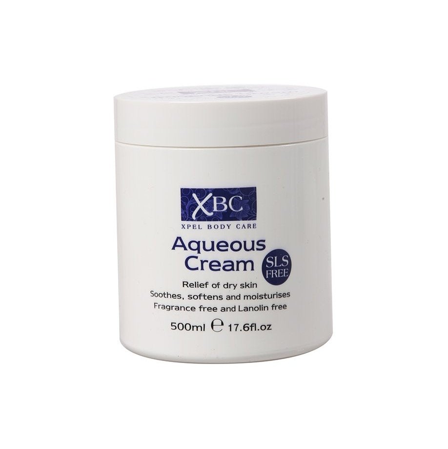 XBC SLS Free Aqueous Body Cream - Nourishing Moisturizer for Dry Skin 500 ml